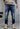 Black Island Destroyed Jeans 17370 Blau – Frontansicht, Herren Slim Fit