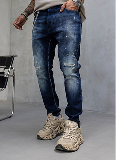 Black Island Jeans 17370 Blau – Detail Used-Waschung