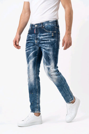 G2FIRENZE Jeans Splashed – Detail Farbspritzer & Waschung | GMILANO Fashion
