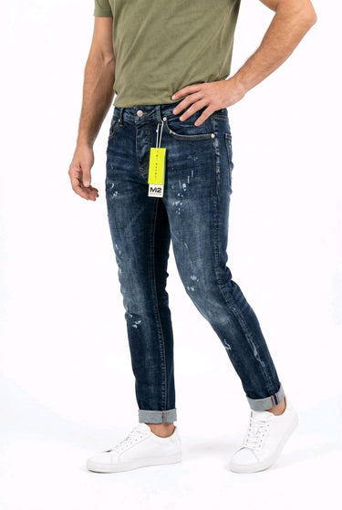 M2Napoli Jeans M-129 Denim – Seitenansicht | GMILANO Fashion