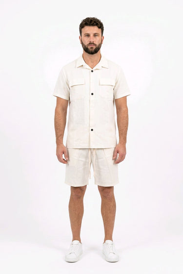 Coordinated Set White Party Made in Italy – weisses 2-teiliges Outfit, 97% Polyester 3% Spandex | GMILANO Fashion Basel