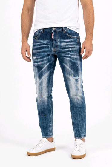 G2FIRENZE Jeans Splashed Slim Fit Denim – Rückansicht | GMILANO Fashion Basel