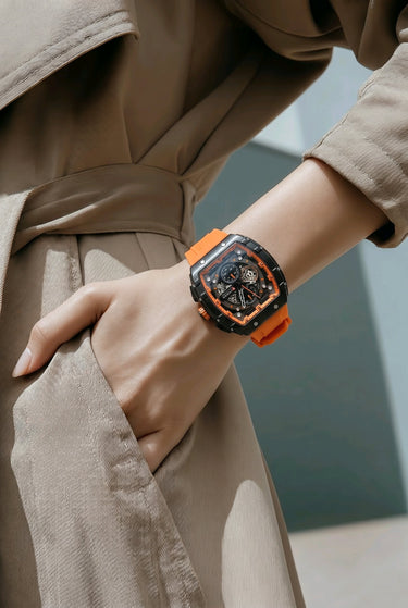 CURREN Apex Bold Uhr Orange – Trendige Herrenuhr mit Quarzwerk | GMILANO