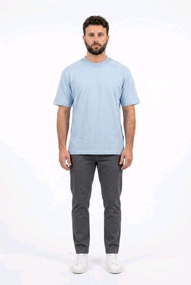 T-Shirt Brothers Babyblau – 100% Baumwolle Regular Fit Made in Italy | GMILANO Fashion Basel