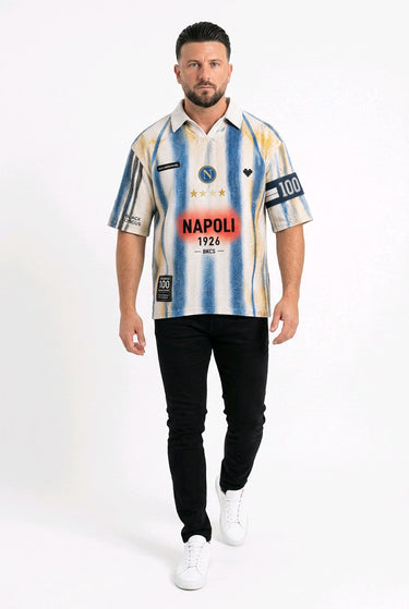 BKC SICON || Series Black Circus T-Shirt Weiss – Napoli 100 Jahre Edition | GMILANO Fashion