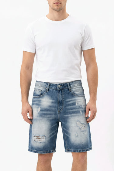 Baggy Jeans Shorts Made in Italy | GMILANO Fashion Basel – Frontansicht