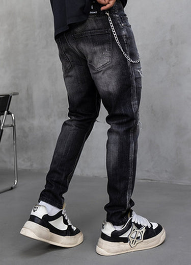 Black Island Jeans 17344 Schwarz – Rückansicht