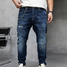 Black Island Jeans 17509 Blau Used Look – Frontansicht, Herren Slim Fit