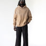 Black Island Oversize Hoodie 1940 Beige – Frontansicht, Relaxed Fit