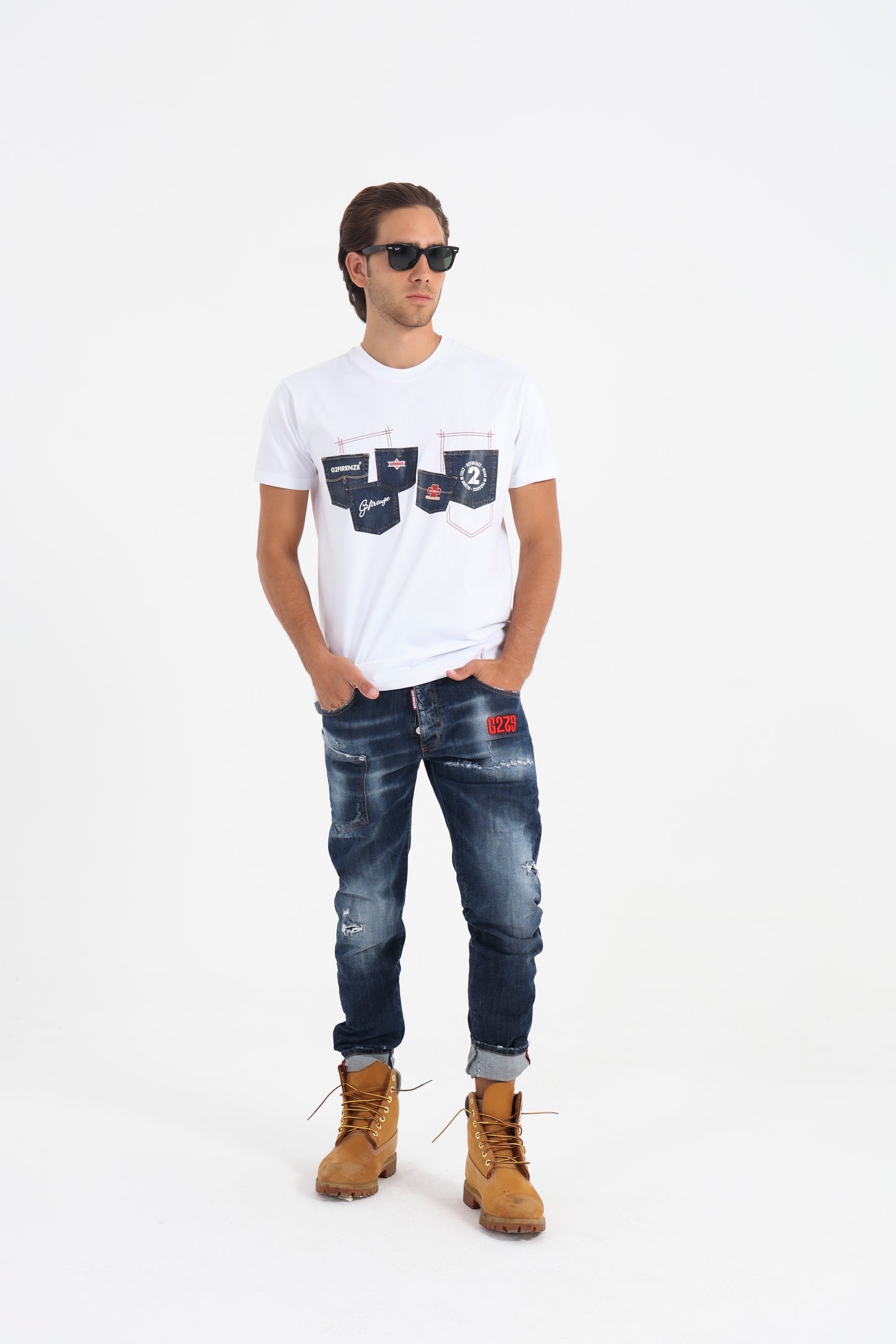G2Firenze Mod. Three Pocket Blue Slim Fit