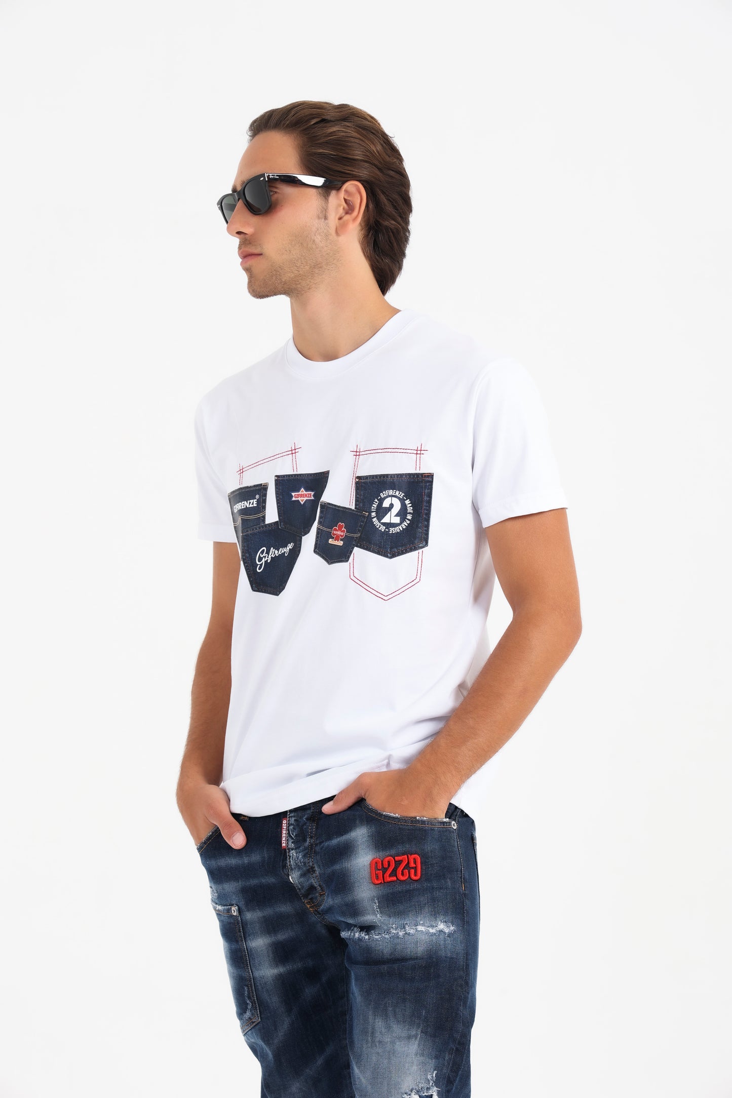 G2Firenze Mod. Three Pocket Blue Slim Fit