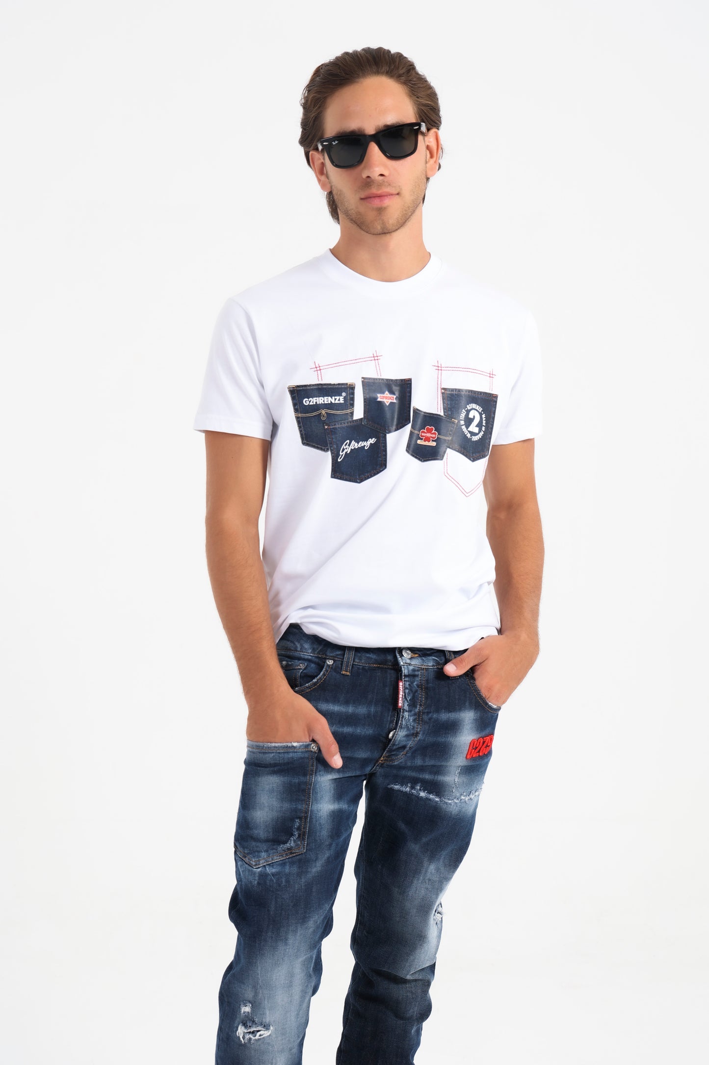 G2Firenze Mod. Three Pocket Blue Slim Fit