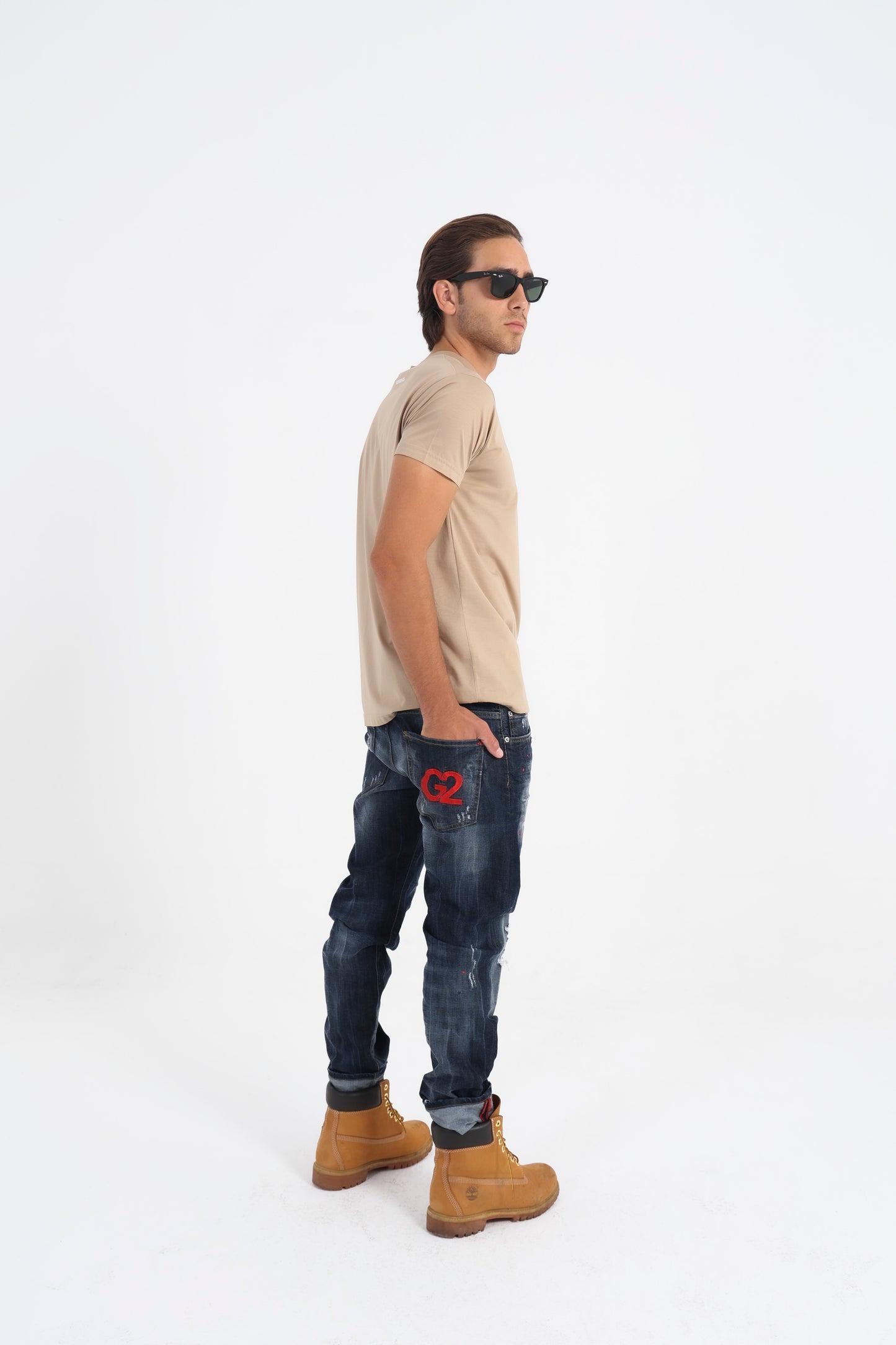G2Firenze Mod. Targhetta Logo a Tinta Regular Fit