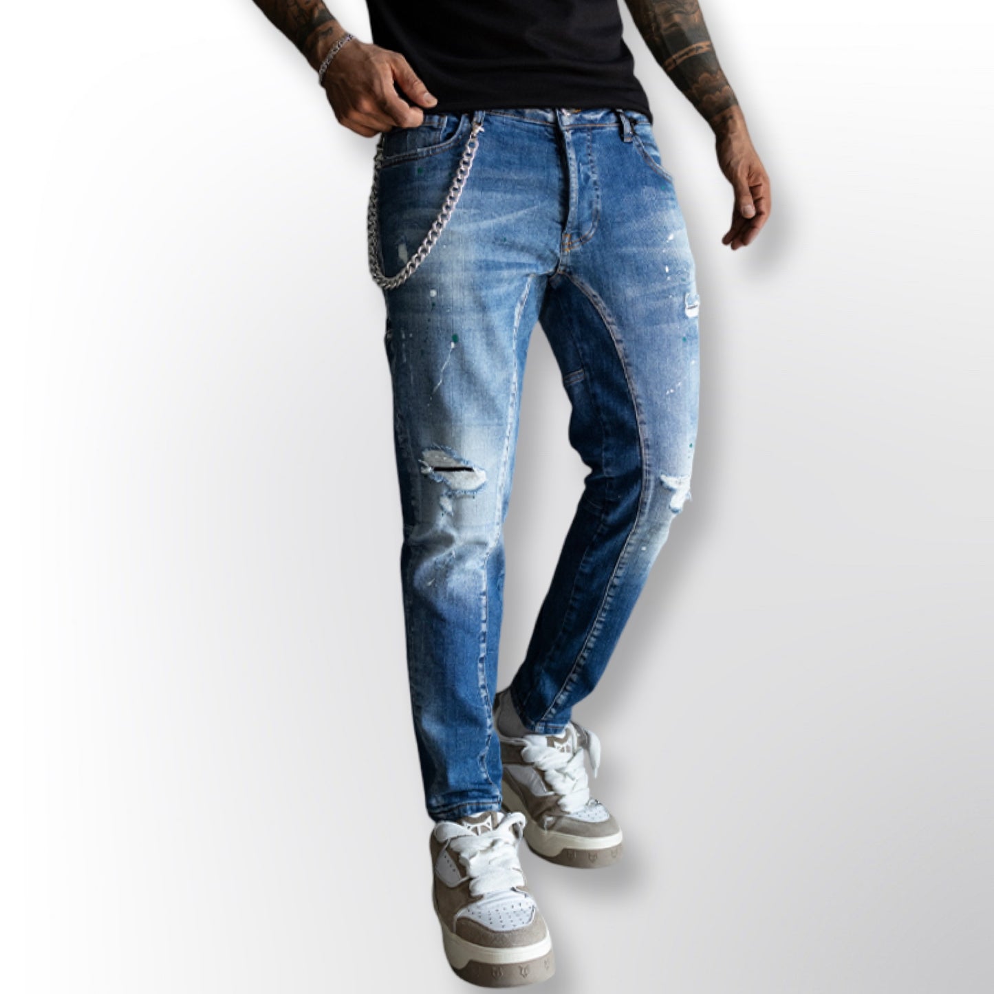 Lux Denim Black Island Blue Jeans 16712