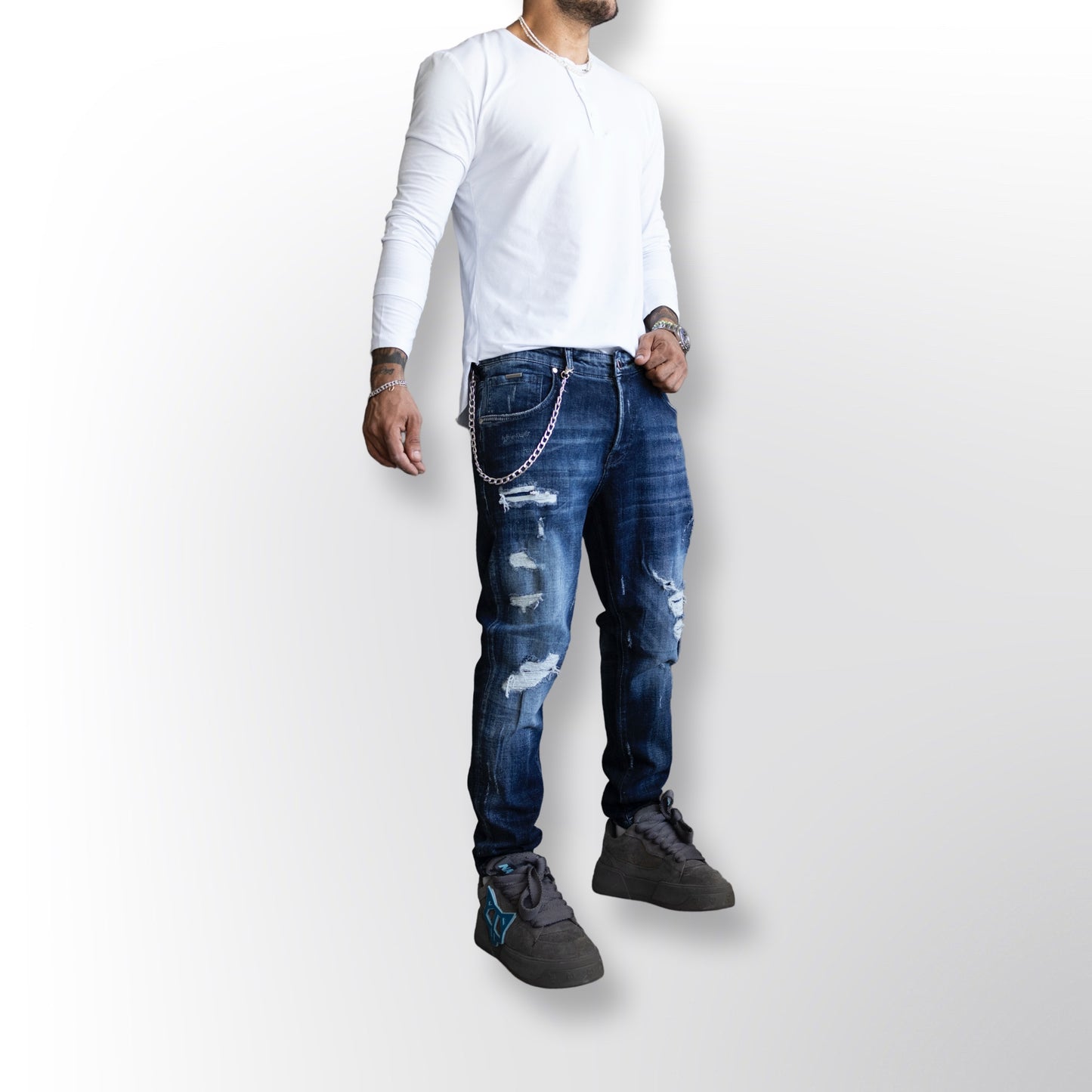 Lux Denim Black Island Blue Jeans 16860