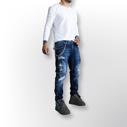 Lux Denim Black Island Blue Jeans 16860