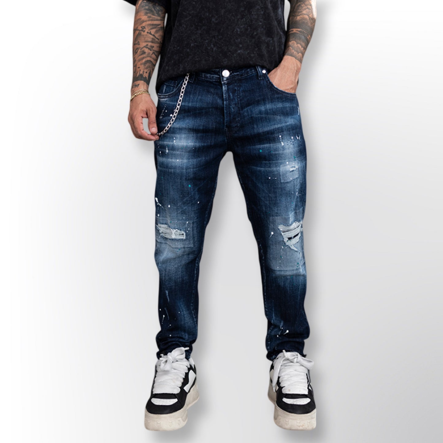 Lux Denim Black Island Blue Jeans 16909