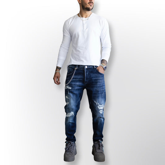 Lux Denim Black Island Blue Jeans 16860