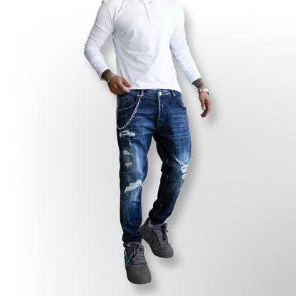 Lux Denim Black Island Blue Jeans 16860