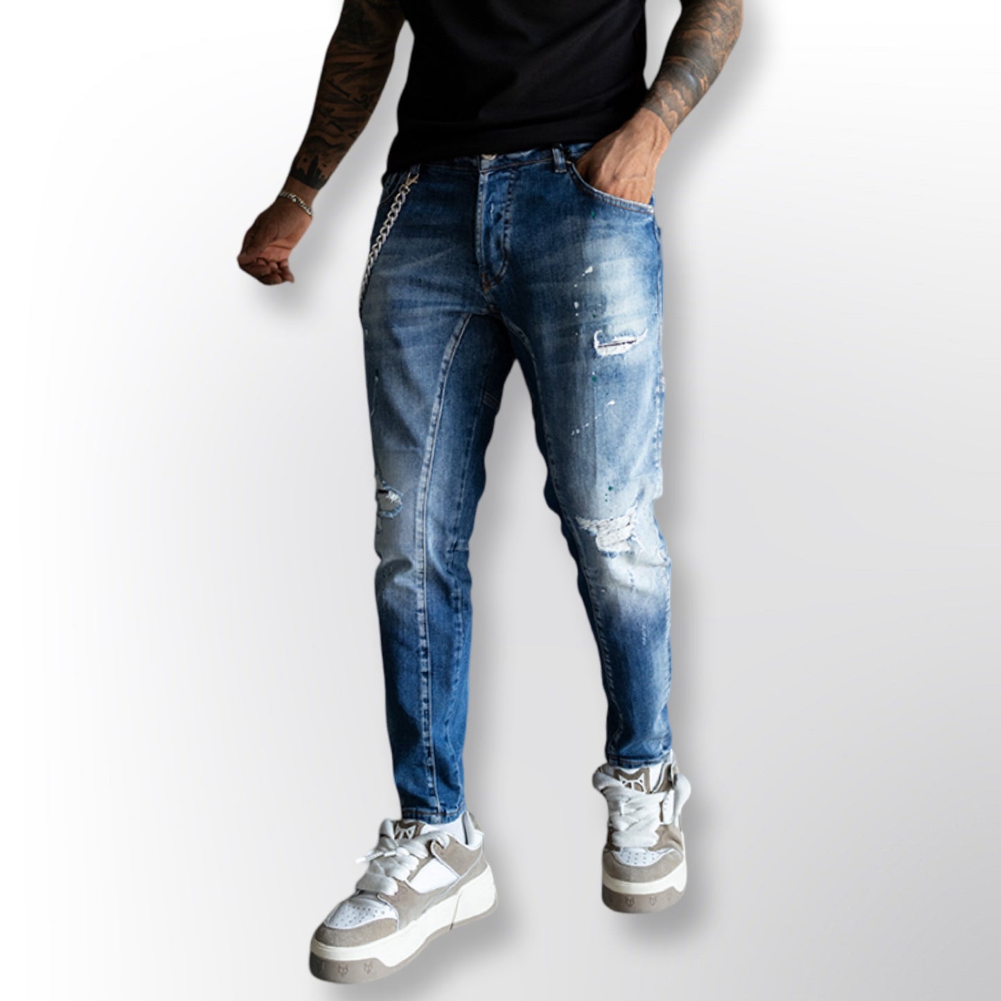 Lux Denim Black Island Blue Jeans 16712