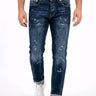 M2Napoli Jeans M-129 Slim Fit Denim – Frontansicht | GMILANO Fashion Basel