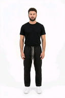 Schwarze Pantalacci Hose Made in Italy – Detailansicht, hochwertiger italienischer Schnitt | GMILANO Fashion Basel