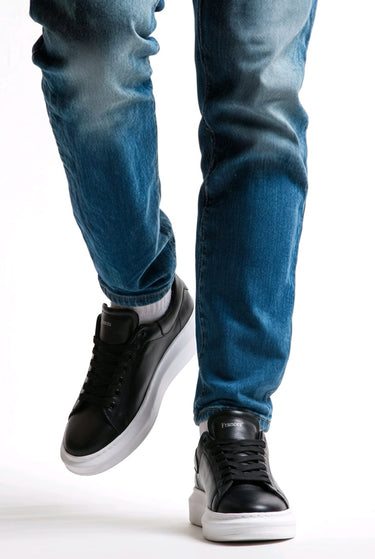 Francesco Ranieri Sneakers McQueen Style Schwarz – Seitenansicht | GMILANO Fashion