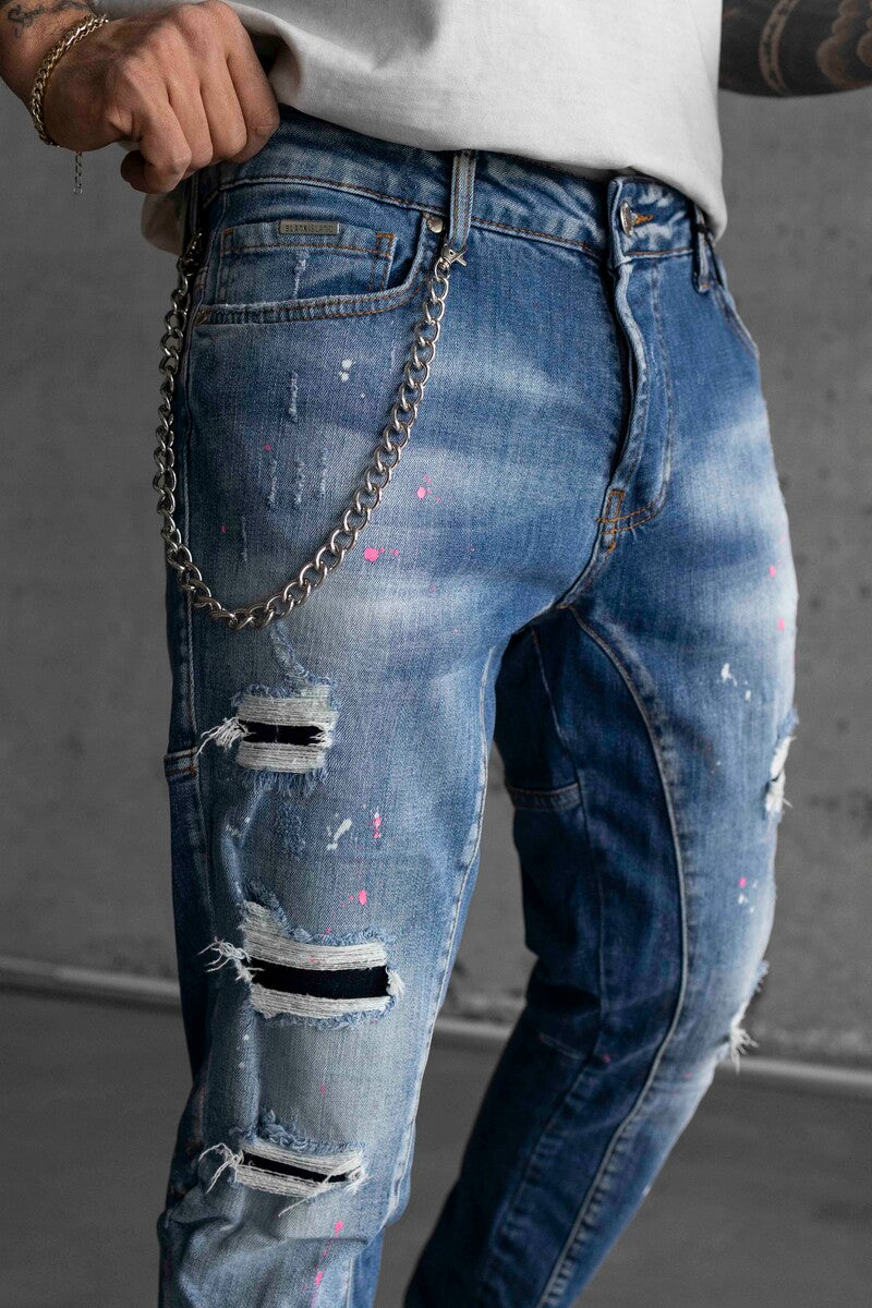 Lux Denim Blue Jeans von Black Island – Baggy Fit Herrenjeans in klassischem Blau, GMILANO Basel
