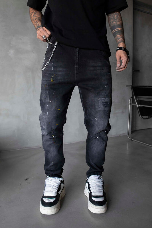 Black Island Lux Denim Black Jeans 17049