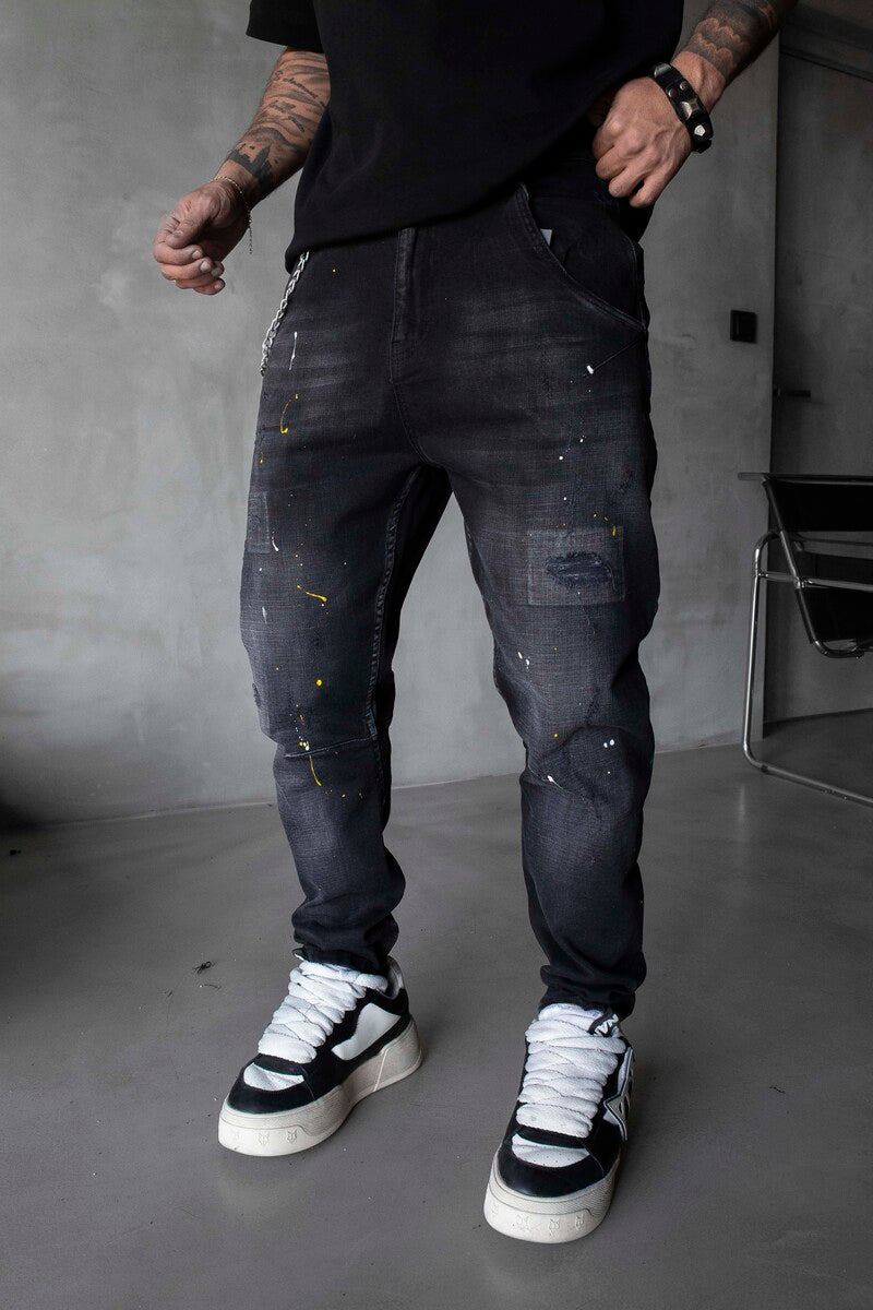 Black Island Lux Denim Black Jeans 17049