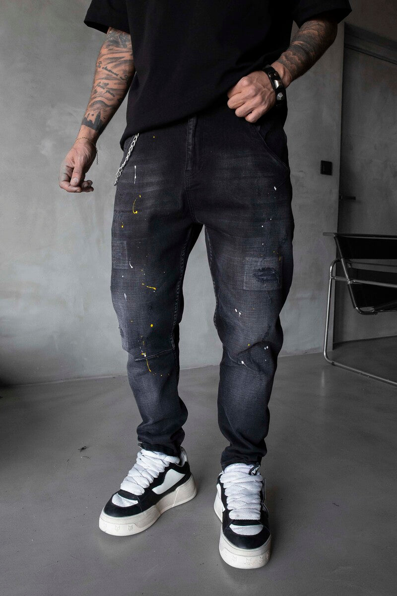 Black Island Lux Denim Black Jeans 17049
