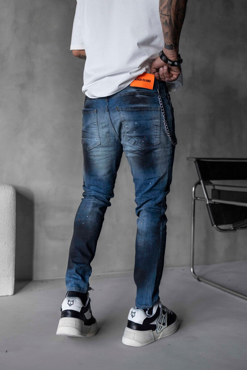 Black Island Lux Denım Blue Jeans 15701