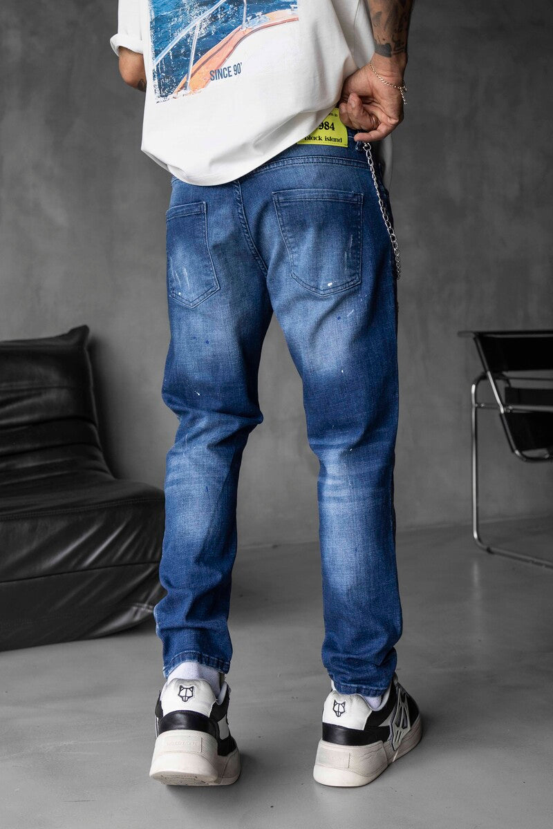 Black Island Lux Denim Blue Jeans 17086