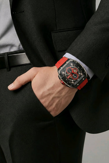 CURREN Apex Bold Rot Herrenuhr Detailansicht – CHF 69.00 | GMILANO