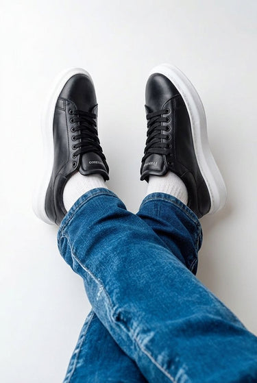 Sneakers McQueen Style Schwarz | Francesco Ranieri
