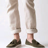 Mokassins Herren Cam Verde Made in Italy – Camoscio Wildleder in Verde, Grössen 42–43 | GMILANO Basel
