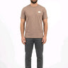 G2FIRENZE T-Shirt Logo-Plakette Caffè – 50% Cotton 50% Modal, Regular Fit, Made in Italy | GMILANO Fashion Basel