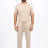 Pantalacci Crema Detailansicht – Eleganter Pantalacci-Schnitt in Crema, Made in Italy | GMILANO Basel