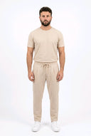 Pantalacci Crema Detailansicht – Eleganter Pantalacci-Schnitt in Crema, Made in Italy | GMILANO Basel