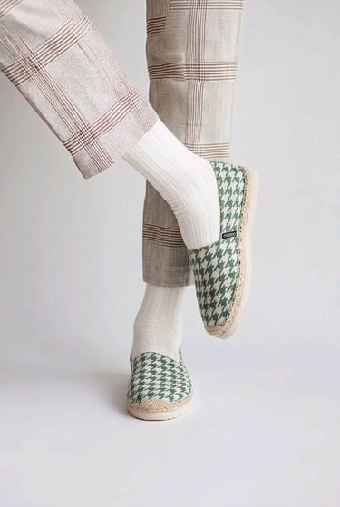 Espadrilles Made in Italy – White Green