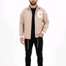 IKAO Jacket Powder – Detailansicht, hochwertiges Polyester-Material, Streetwear Jacke | GMILANO Fashion Basel