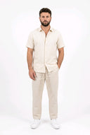 Pantalacci Made in Italy Hose Beige – elegante beige Hose, 100% Polyester, Grössen S–XL | GMILANO Fashion Basel