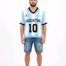 IKAO World Cup Argentina T-Shirt – Streetwear Fussball Design Argentinien, 100% Acryl | GMILANO Fashion Basel