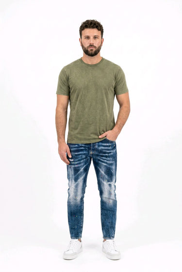 G2FIRENZE Jeans Splashed – Detail Farbspritzer Rot Gelb Grün | GMILANO Fashion