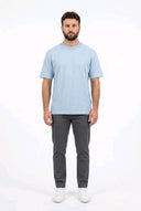 T-Shirt Brothers Babyblau – 100% Baumwolle Regular Fit Made in Italy | GMILANO Fashion Basel