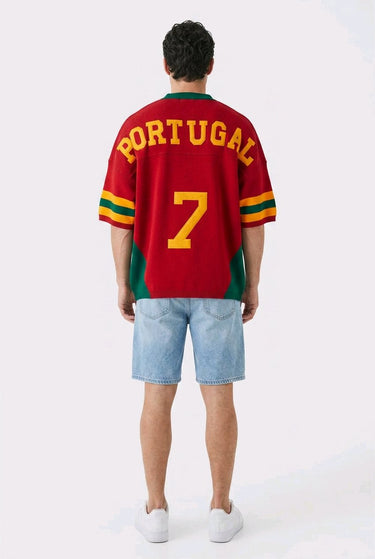 IKAO Portugal World Cup T-Shirt – Detailansicht portugiesisches Design, limitierte Edition | GMILANO Fashion Basel
