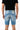 G2FIRENZE Short Jeans Crystal – Detailansicht Denim-Shorts Sommer 2026, Regular Fit, 97% Baumwolle 3% Elasthan | GMILANO Fashion Basel